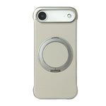 Capa de telemóvel com suporte MagSafe em PC com pele sem moldura, para iPhone 17 Pro Max, para iPhone 17 Pro, para iPhone 17, para iPhone Air, para iPhone 16 Pro Max, para iPhone 16 Pro