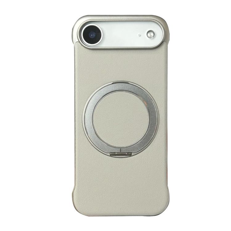 Capa de telemóvel com suporte MagSafe em PC com pele sem moldura, para iPhone 17 Pro Max, para iPhone 17 Pro, para iPhone 17, para iPhone Air, para iPhone 16 Pro Max, para iPhone 16 Pro