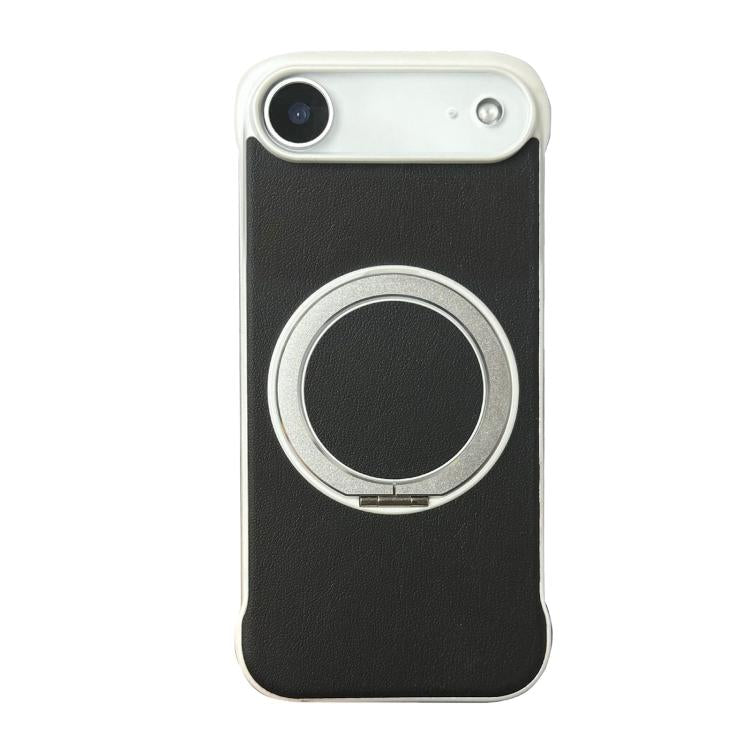Capa de telemóvel com suporte MagSafe em PC com pele sem moldura, para iPhone 17 Pro Max, para iPhone 17 Pro, para iPhone 17, para iPhone Air, para iPhone 16 Pro Max, para iPhone 16 Pro