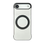 Capa de telemóvel com suporte MagSafe em PC com pele sem moldura, para iPhone 17 Pro Max, para iPhone 17 Pro, para iPhone 17, para iPhone Air, para iPhone 16 Pro Max, para iPhone 16 Pro