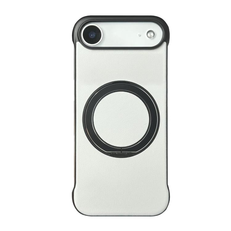 Capa de telemóvel com suporte MagSafe em PC com pele sem moldura, para iPhone 17 Pro Max, para iPhone 17 Pro, para iPhone 17, para iPhone Air, para iPhone 16 Pro Max, para iPhone 16 Pro