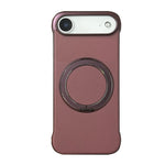 Capa de telemóvel com suporte MagSafe em PC com pele sem moldura, para iPhone 17 Pro Max, para iPhone 17 Pro, para iPhone 17, para iPhone Air, para iPhone 16 Pro Max, para iPhone 16 Pro
