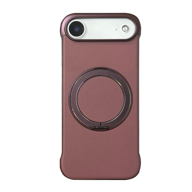 Capa de telemóvel com suporte MagSafe em PC com pele sem moldura, para iPhone 17 Pro Max, para iPhone 17 Pro, para iPhone 17, para iPhone Air, para iPhone 16 Pro Max, para iPhone 16 Pro
