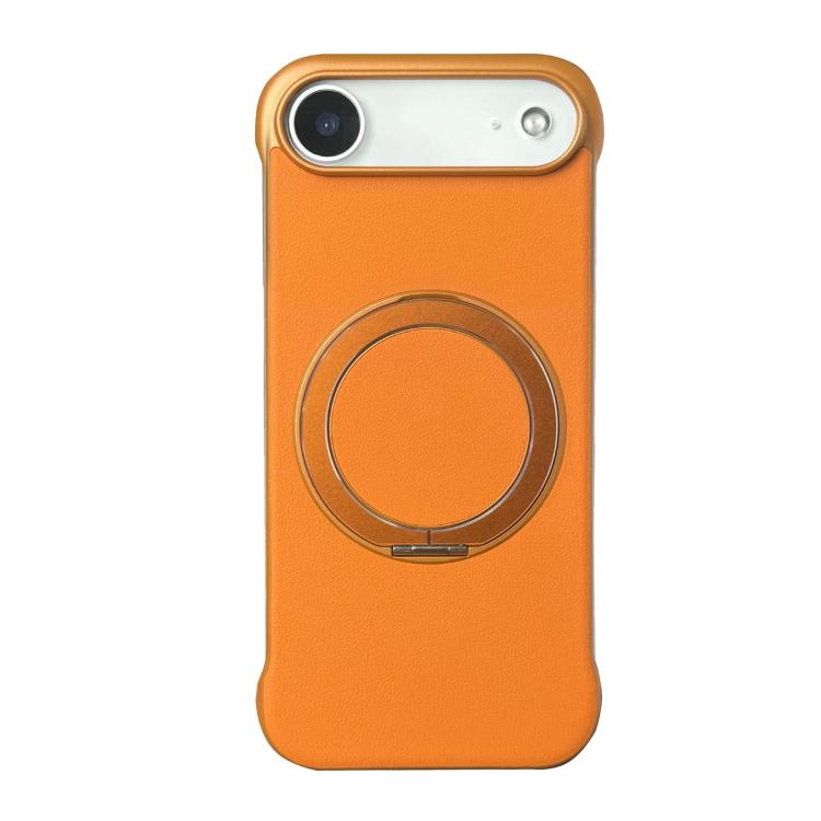 Capa de telemóvel com suporte MagSafe em PC com pele sem moldura, para iPhone 17 Pro Max, para iPhone 17 Pro, para iPhone 17, para iPhone Air, para iPhone 16 Pro Max, para iPhone 16 Pro