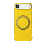 Capa de telemóvel com suporte MagSafe em PC com pele sem moldura, para iPhone 17 Pro Max, para iPhone 17 Pro, para iPhone 17, para iPhone Air, para iPhone 16 Pro Max, para iPhone 16 Pro