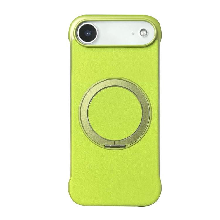 Capa de telemóvel com suporte MagSafe em PC com pele sem moldura, para iPhone 17 Pro Max, para iPhone 17 Pro, para iPhone 17, para iPhone Air, para iPhone 16 Pro Max, para iPhone 16 Pro