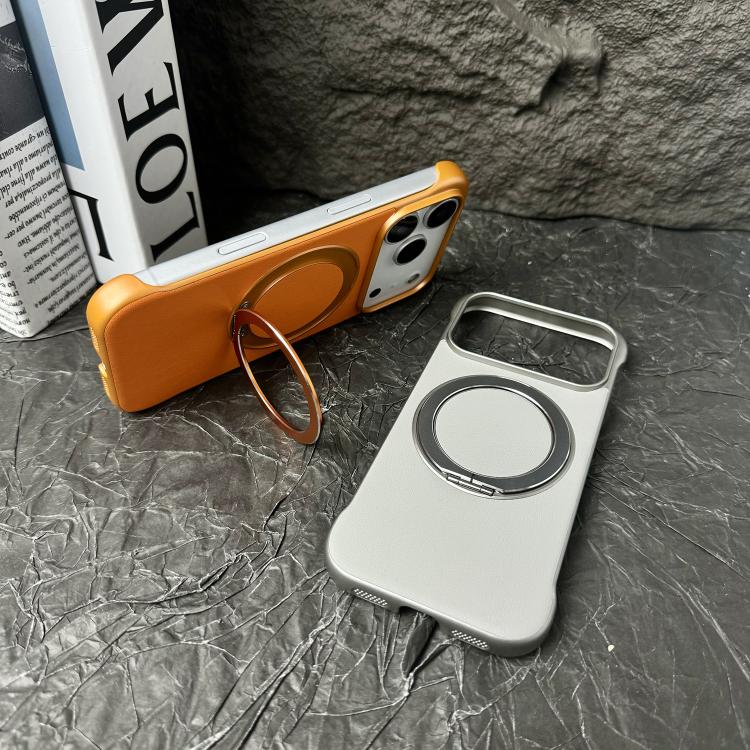 Capa de telemóvel com suporte MagSafe em PC com pele sem moldura, para iPhone 14 Plus, para iPhone 14, para iPhone 14 Pro, para iPhone 14 Pro Max, para iPhone 13 Pro Max, para iPhone 13 Pro