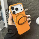 Capa de telemóvel com suporte MagSafe em PC com pele sem moldura, para iPhone 14 Plus, para iPhone 14, para iPhone 14 Pro, para iPhone 14 Pro Max, para iPhone 13 Pro Max, para iPhone 13 Pro
