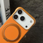 Capa de telemóvel com suporte MagSafe em PC com pele sem moldura, para iPhone 14 Plus, para iPhone 14, para iPhone 14 Pro, para iPhone 14 Pro Max, para iPhone 13 Pro Max, para iPhone 13 Pro
