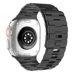 Correia de Relógio em Silicone Magnética com Pino Único e Relevo de Cavalo, Para Apple Watch 46mm / 49mm / 45mm / 44mm