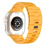 Correia de Relógio em Silicone Magnética com Pino Único e Relevo de Cavalo, Para Apple Watch 46mm / 49mm / 45mm / 44mm