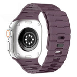 Correia de Relógio em Silicone Magnética com Pino Único e Relevo de Cavalo, Para Apple Watch 46mm / 49mm / 45mm / 44mm