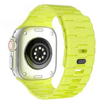 Correia de Relógio em Silicone Magnética com Pino Único e Relevo de Cavalo, Para Apple Watch 46mm / 49mm / 45mm / 44mm