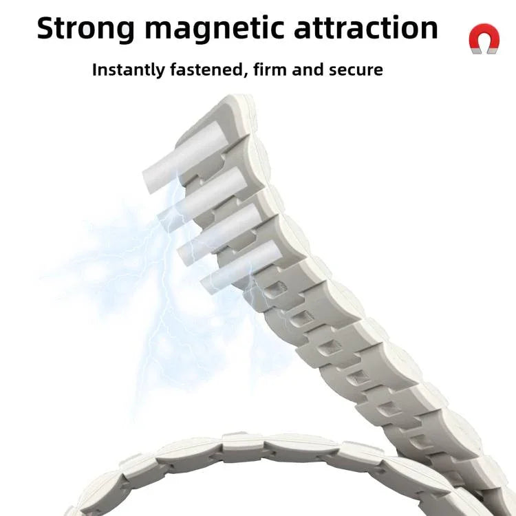 Correia de Relógio em Silicone Magnética com Pino Único e Relevo de Cavalo, Para Apple Watch 46mm / 49mm / 45mm / 44mm