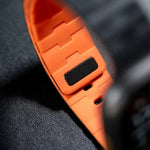 Correia de Relógio em Silicone Magnética com Pino Único e Relevo de Cavalo, Para Apple Watch 46mm / 49mm / 45mm / 44mm