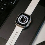 Correia de Relógio em Silicone Magnética com Pino Único e Relevo de Cavalo, Para Apple Watch 46mm / 49mm / 45mm / 44mm
