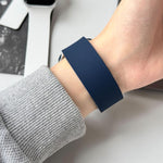 Correia de Relógio em Silicone Magnética Bicolor com Textura de Lichia, Para Apple Watch 46mm / 49mm / 45mm / 44mm, Para Apple Watch 42mm / 41mm / 40mm / 38mm