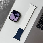 Correia de Relógio em Silicone Magnética Bicolor com Textura de Lichia, Para Apple Watch 46mm / 49mm / 45mm / 44mm, Para Apple Watch 42mm / 41mm / 40mm / 38mm