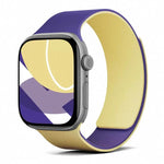 Correia de Relógio em Silicone Magnética Bicolor com Textura de Lichia, Para Apple Watch 46mm / 49mm / 45mm / 44mm, Para Apple Watch 42mm / 41mm / 40mm / 38mm