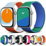 Correia de Relógio em Silicone Magnética Bicolor com Textura de Lichia, Para Apple Watch 46mm / 49mm / 45mm / 44mm, Para Apple Watch 42mm / 41mm / 40mm / 38mm