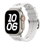 Correia de Relógio em Silicone com Fivela de Escada e Orifícios, Para Apple Watch 46mm / 49mm / 45mm / 44mm, Para Apple Watch 42mm / 41mm / 40mm / 38mm