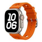 Correia de Relógio em Silicone com Fivela de Escada e Orifícios, Para Apple Watch 46mm / 49mm / 45mm / 44mm, Para Apple Watch 42mm / 41mm / 40mm / 38mm