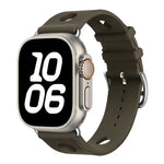 Correia de Relógio em Silicone com Fivela de Escada e Orifícios, Para Apple Watch 46mm / 49mm / 45mm / 44mm, Para Apple Watch 42mm / 41mm / 40mm / 38mm