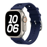 Correia de Relógio em Silicone com Fivela de Escada e Orifícios, Para Apple Watch 46mm / 49mm / 45mm / 44mm, Para Apple Watch 42mm / 41mm / 40mm / 38mm