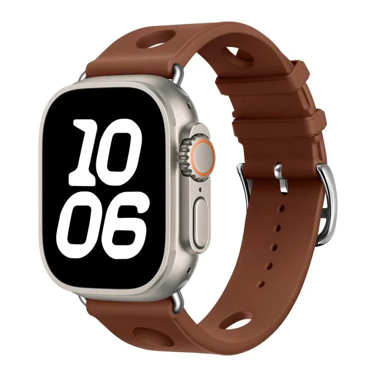 Correia de Relógio em Silicone com Fivela de Escada e Orifícios, Para Apple Watch 46mm / 49mm / 45mm / 44mm, Para Apple Watch 42mm / 41mm / 40mm / 38mm