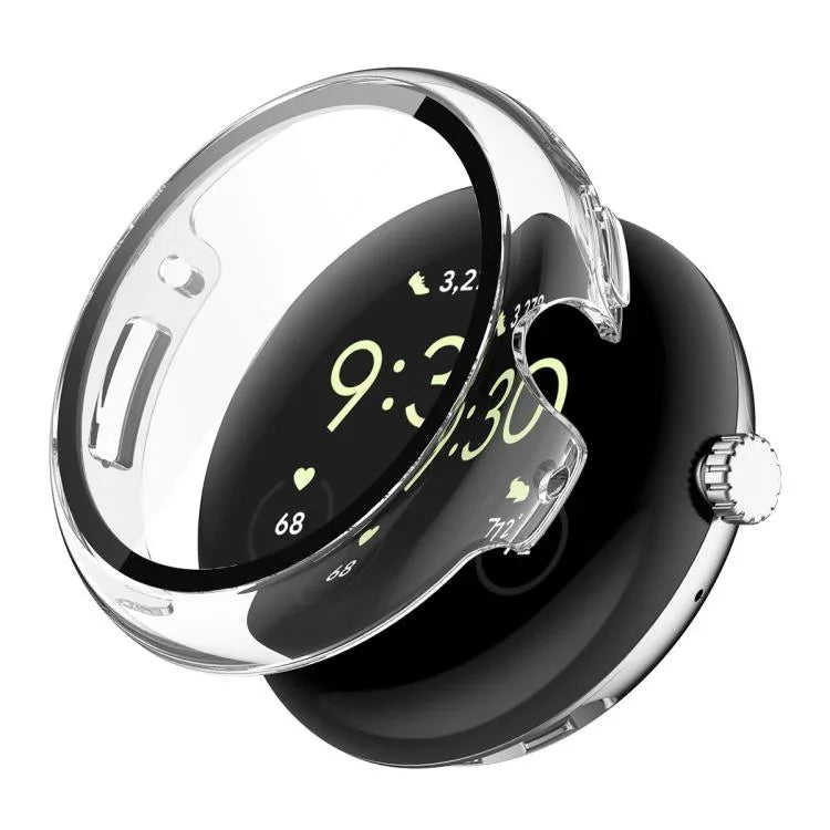 Capa de Relógio em PC Integrada com Filme de Vidro Temperado de Cobertura Total ENKAY Hat-Prince, Google Pixel Watch 4 45mm, Para Google Pixel Watch 4 41mm