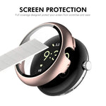 Capa de Relógio em PC Integrada com Filme de Vidro Temperado de Cobertura Total ENKAY Hat-Prince, Google Pixel Watch 4 45mm, Para Google Pixel Watch 4 41mm