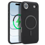 Capa de telemóvel MagSafe Kalebol em fibra de carbono, para iPhone 17 Pro Max, para iPhone 17 Pro, para iPhone 17, para iPhone Air, para iPhone 16 Pro Max, para iPhone 16 Pro, para iPhone 16 Plus, para iPhone 16