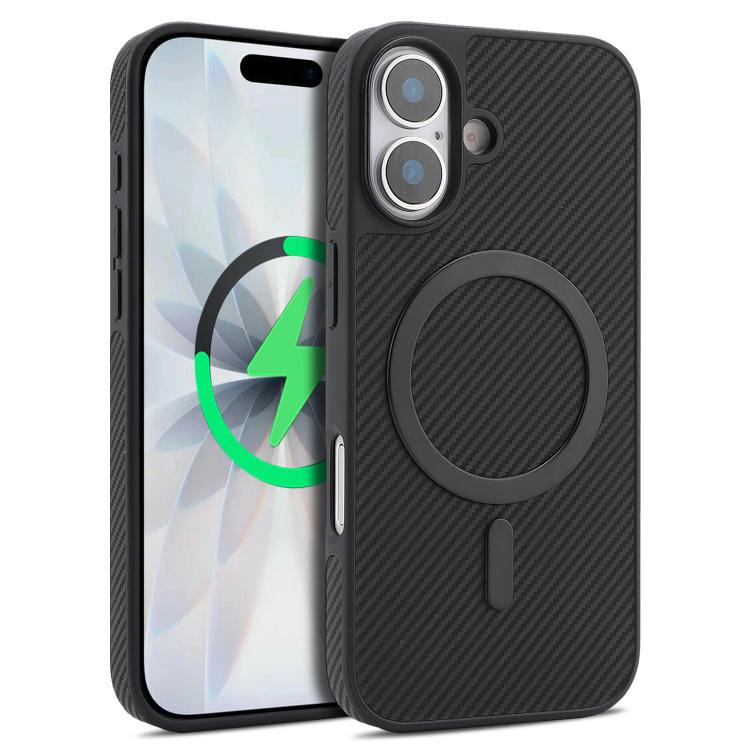 Capa de telemóvel MagSafe Kalebol em fibra de carbono, para iPhone 17 Pro Max, para iPhone 17 Pro, para iPhone 17, para iPhone Air, para iPhone 16 Pro Max, para iPhone 16 Pro, para iPhone 16 Plus, para iPhone 16