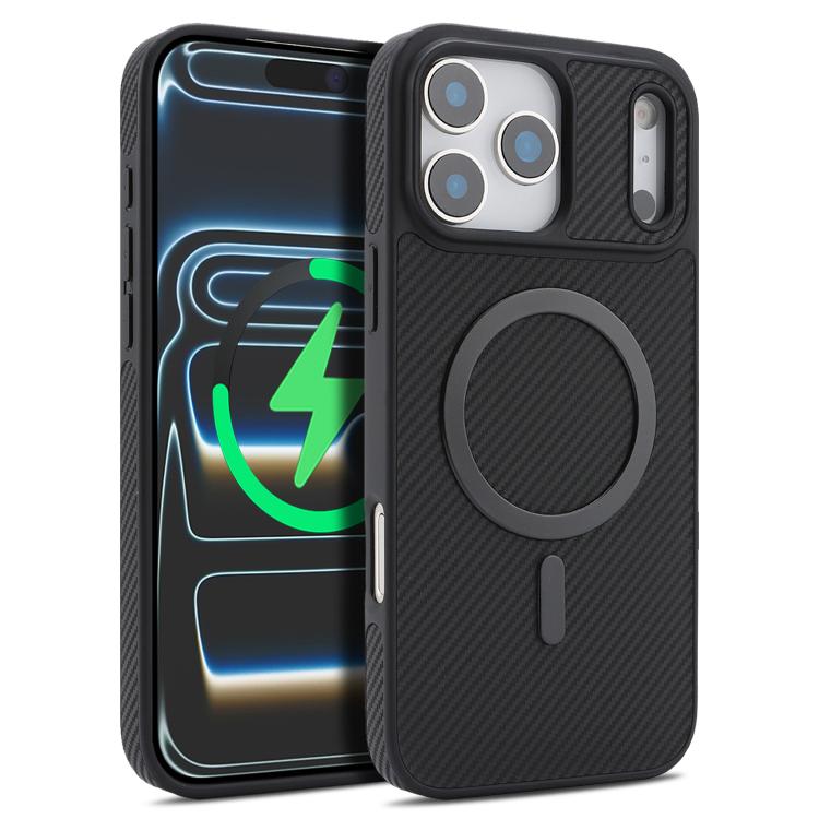 Capa de telemóvel MagSafe Kalebol em fibra de carbono, para iPhone 17 Pro Max, para iPhone 17 Pro, para iPhone 17, para iPhone Air, para iPhone 16 Pro Max, para iPhone 16 Pro, para iPhone 16 Plus, para iPhone 16