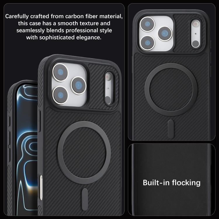 Capa de telemóvel MagSafe Kalebol em fibra de carbono, para iPhone 17 Pro Max, para iPhone 17 Pro, para iPhone 17, para iPhone Air, para iPhone 16 Pro Max, para iPhone 16 Pro, para iPhone 16 Plus, para iPhone 16