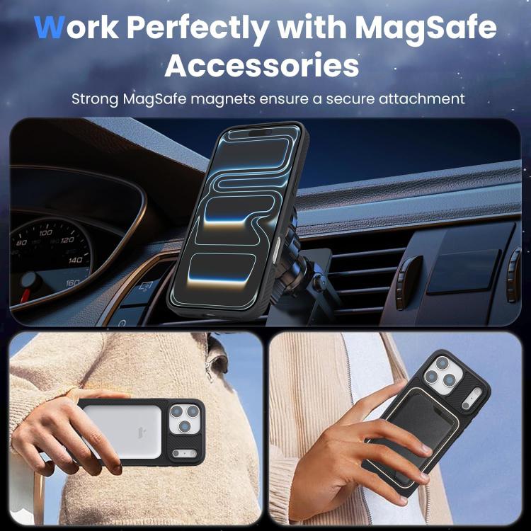 Capa de telemóvel MagSafe Kalebol em fibra de carbono, para iPhone 17 Pro Max, para iPhone 17 Pro, para iPhone 17, para iPhone Air, para iPhone 16 Pro Max, para iPhone 16 Pro, para iPhone 16 Plus, para iPhone 16