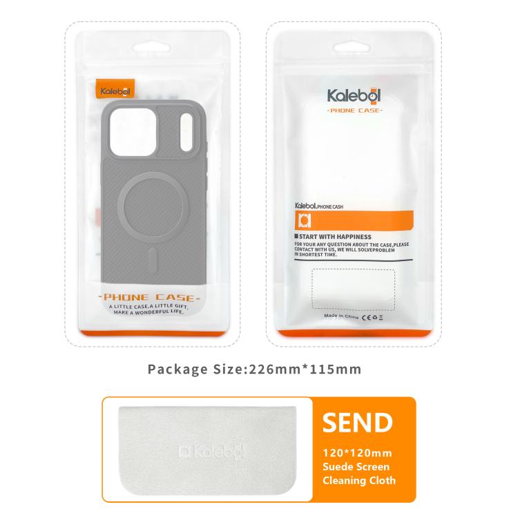 Capa de telemóvel MagSafe Kalebol em fibra de carbono, para iPhone 17 Pro Max, para iPhone 17 Pro, para iPhone 17, para iPhone Air, para iPhone 16 Pro Max, para iPhone 16 Pro, para iPhone 16 Plus, para iPhone 16