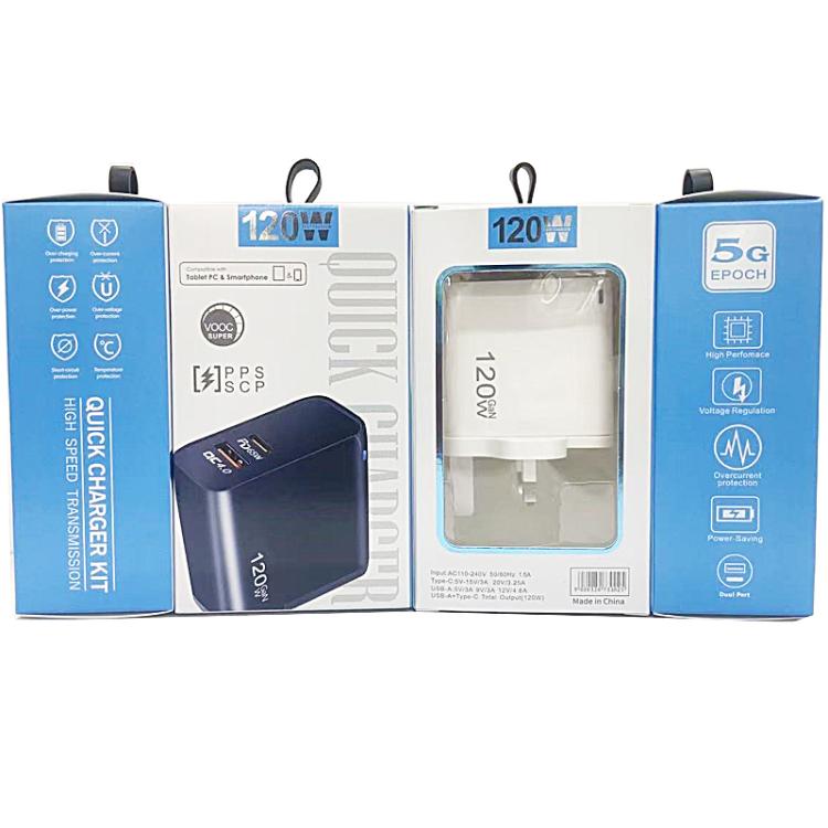 Carregador TE-PD65 GaN PD 65W + QC4.0 USB Protocolo Totalmente Compatível, Ficha UE