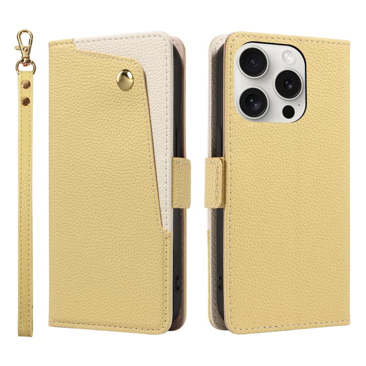 Litchi Texture Wallet Mirror Leather Phone Case, For iPhone 15 Pro Max, For iPhone 15 Pro, For iPhone 15 Plus, For iPhone 15, For iPhone 14 Plus, For iPhone 14, For iPhone 14 Pro, For iPhone 14 Pro Max