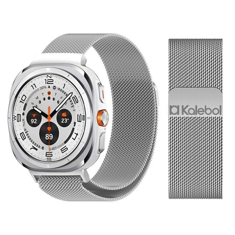 Correia de Relógio de Aço Inoxidável Magnética Kalebol Milan, Para Samsung Galaxy Watch Ultra 47mm / Ultra 2025