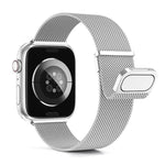 Correia de Relógio em Aço Inoxidável Magnética Milanesa com Duplo Elo Kalebol, Para Apple Watch 46mm / 49mm / 45mm / 44mm, Para Apple Watch 42mm / 41mm / 40mm / 38mm
