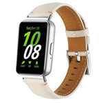 Correia de Relógio de Pele com Cauda Pontiaguda e Costura, Para Samsung Galaxy Fit 3