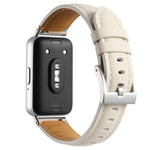 Correia de Relógio de Pele com Cauda Pontiaguda e Costura, Para Samsung Galaxy Fit 3