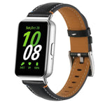 Correia de Relógio de Pele com Cauda Pontiaguda e Costura, Para Samsung Galaxy Fit 3
