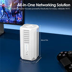 WAVLINK WNF100X3NR-B Versão Global Slot Nano SIM Roteador CPE 5G NR WiFi 6, Especificações: Ficha EUA, WNF100X3NR-B