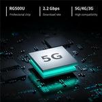 NR500 Roteador CPE 5G com Bateria 4000mAh Slot para Cartão SIM Dual Band WiFi 6 Repetidor Sem Fios Gigabit, Ficha EUA, Ficha UE, Ficha Reino Unido