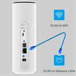 NR500 Roteador CPE 5G com Bateria 4000mAh Slot para Cartão SIM Dual Band WiFi 6 Repetidor Sem Fios Gigabit, Ficha EUA, Ficha UE, Ficha Reino Unido