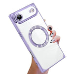 Capa de telemóvel MagSafe em TPU com padrão CD quadrado de ângulo reto e eletrochapado, para iPhone 17 Pro Max, para iPhone 17 Pro, para iPhone 17, para iPhone Air, para iPhone 16 Pro Max, para iPhone 16 Pro