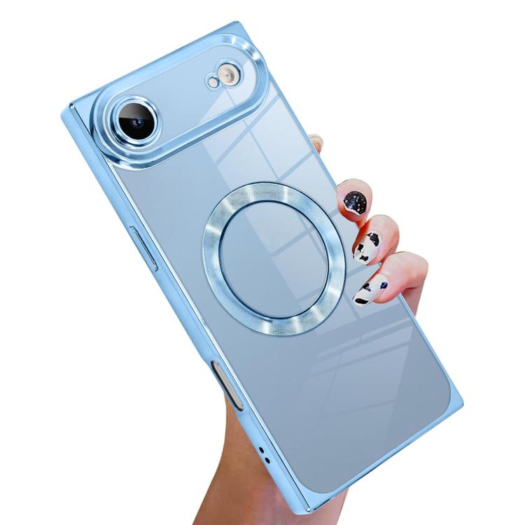 Capa de telemóvel MagSafe em TPU com padrão CD quadrado de ângulo reto e eletrochapado, para iPhone 17 Pro Max, para iPhone 17 Pro, para iPhone 17, para iPhone Air, para iPhone 16 Pro Max, para iPhone 16 Pro