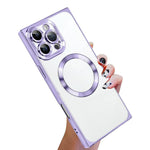 Capa de telemóvel MagSafe em TPU com padrão CD quadrado de ângulo reto e eletrochapado, para iPhone 17 Pro Max, para iPhone 17 Pro, para iPhone 17, para iPhone Air, para iPhone 16 Pro Max, para iPhone 16 Pro